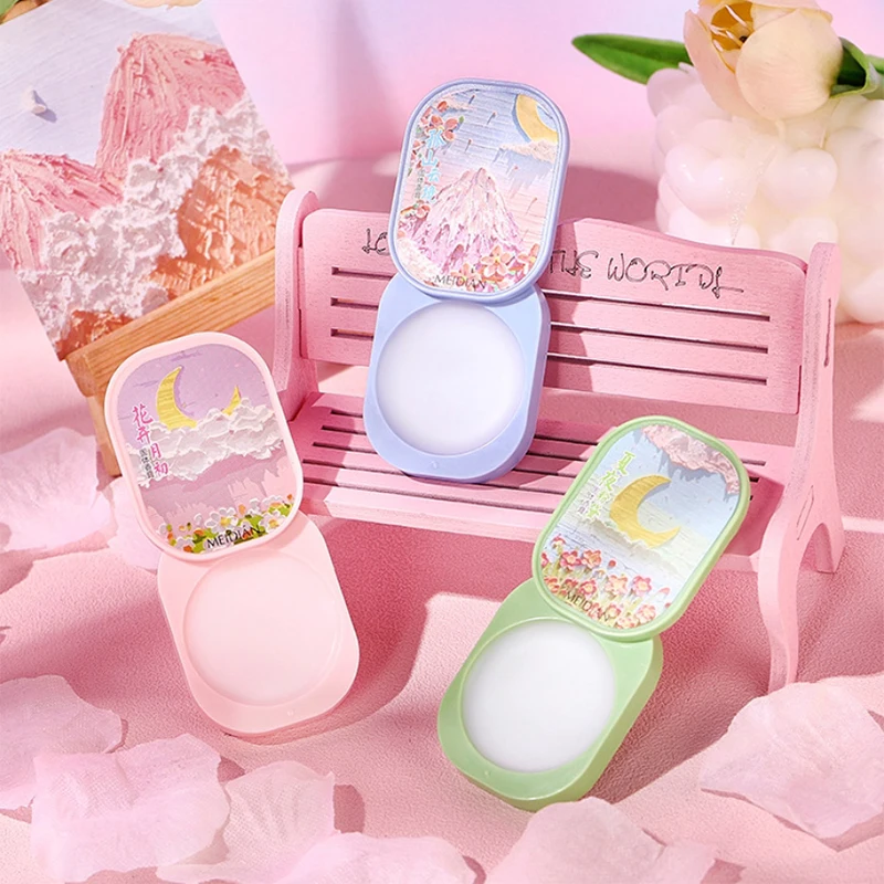 

Твердые духи с цветочным принтом, роза, орхидея, свежий натуральный стойкий ароматный крем, милая жизненная версия масляной живописи, портативный парфюмерный набор