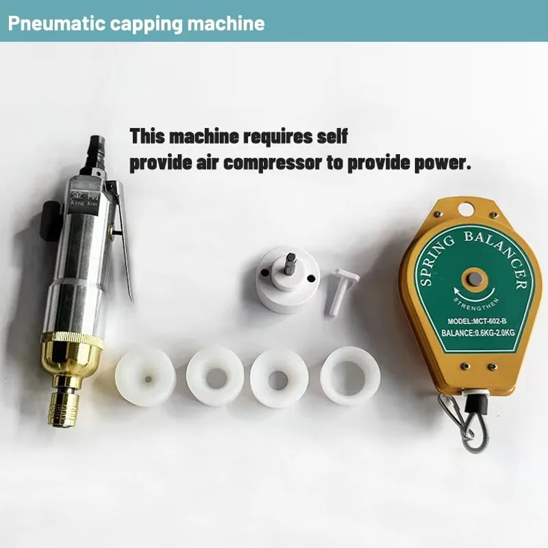 

Портативная укупорочная упаковка Pneumac Power, укупорочная машина для бутылок, оборудование для затяжки крышки, размер крышки 5-50 м