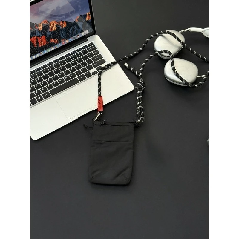 Zusammenklappbare, eng anliegende Handy-Umhängetasche, trendige kleine Tasche im Arbeitskleidungsstil, lässige Kartentasche mit einer Schulter