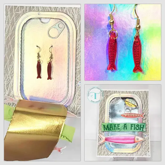 Sardine Surprise Metal Cut dies and Stamps for DIY Scrapbooking Photo Album Embossing Decorative Paper Cards