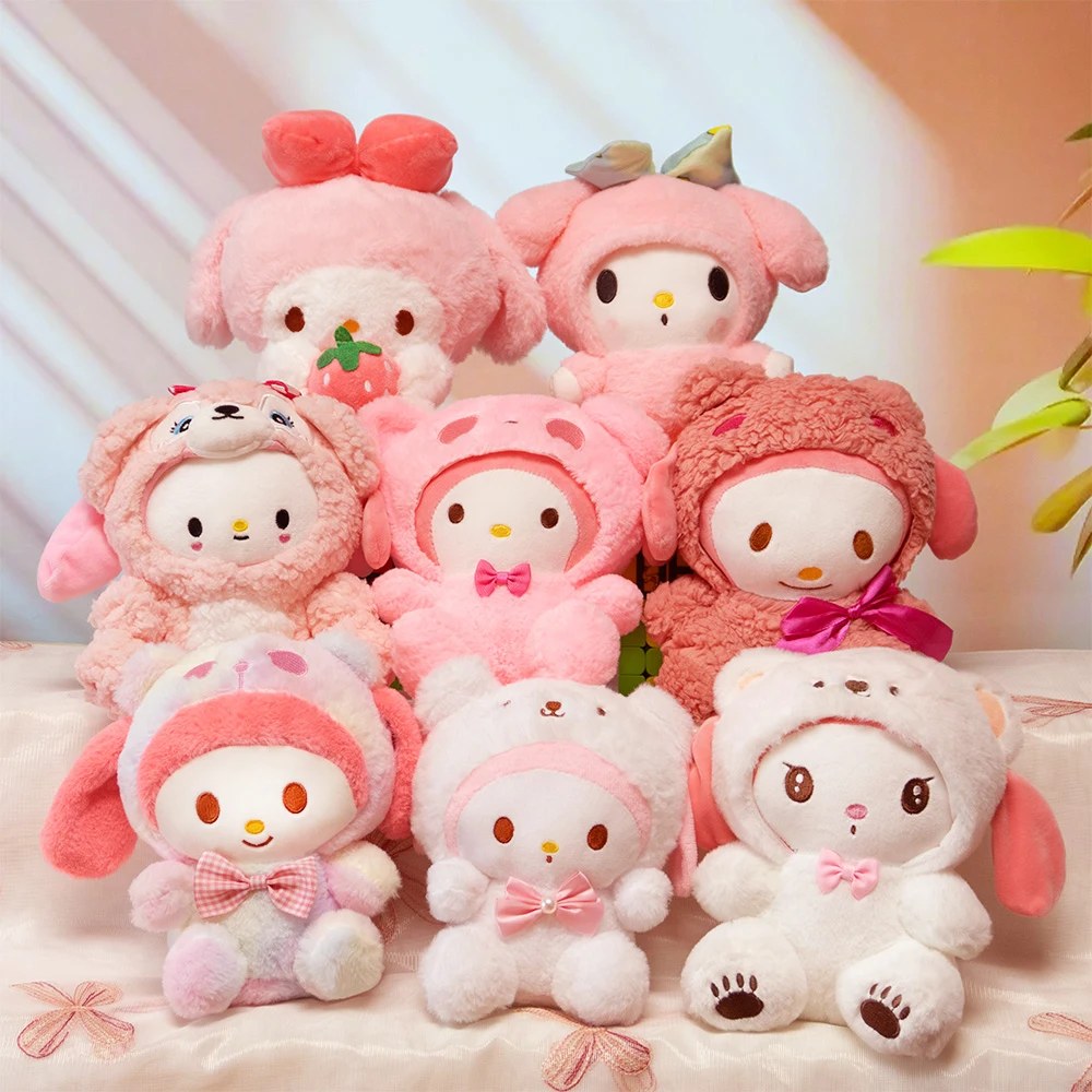 

Sanrio Anime Kawaii My melody Plush Toys Dolls Stuffed Plushy Cute Cartoon Doll Children's toy Birthday Gift For Kids Home Deco