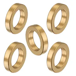 10pcs/Lot Hole 8MM Stainless Steel Gold Color Large Hole Spacer Beads Charms for Jewelry Making Supplies Material Bracelet