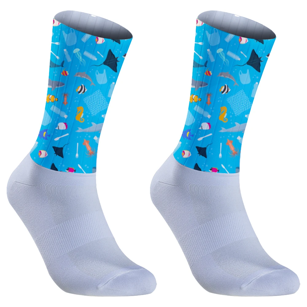 Chaussettes de compression de vélo de route Pro Mountain CamSolomon, chaussettes de course de sports de plein air, chaussettes de cyclisme VTT, haute qualité