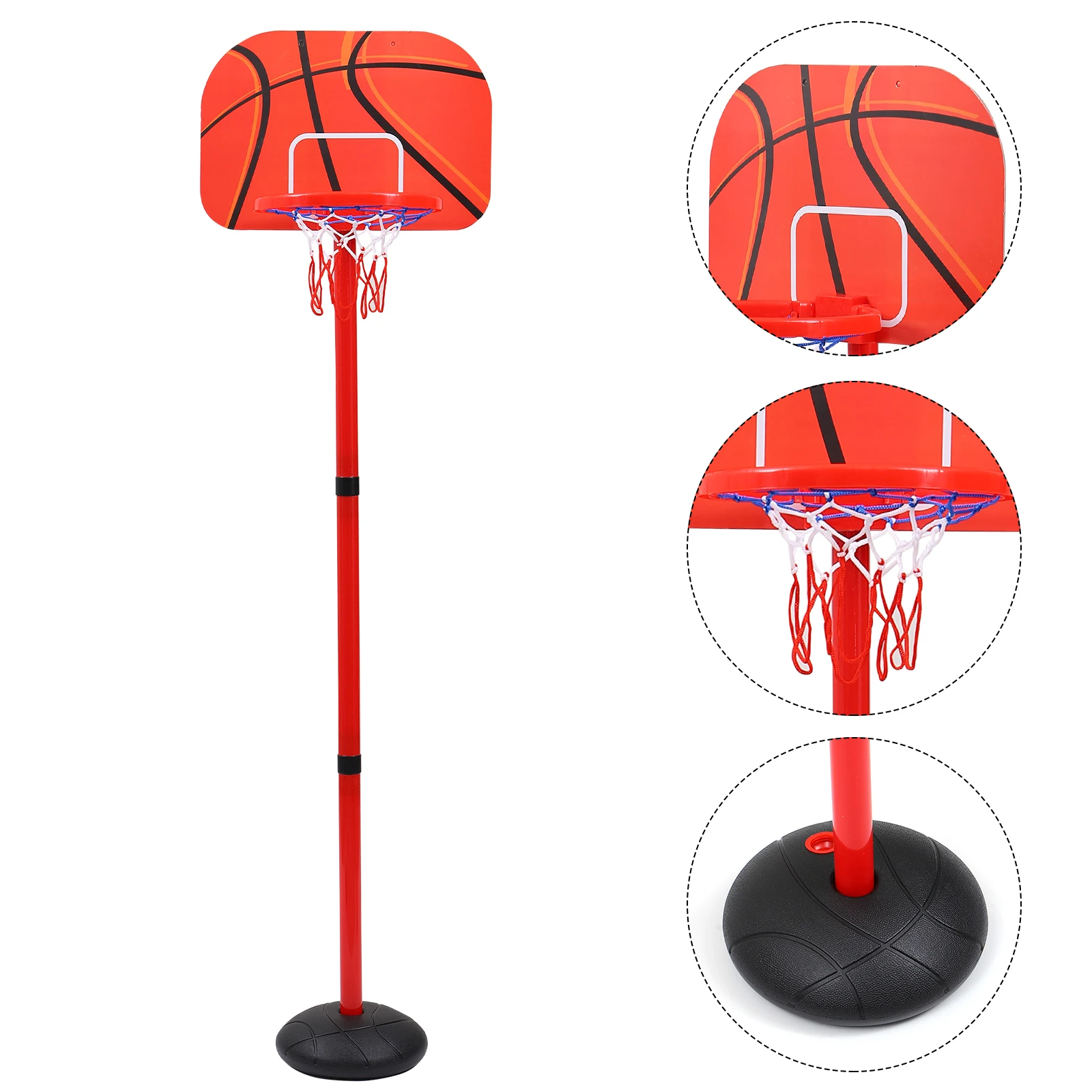 

1 set 1 Set Adjustable Basketball Hoop Kids Indoor Game Set Educational Training Supply Basketball Throwing Tool Playroom Sports