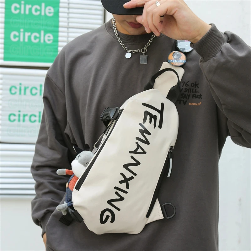 حقيبة صدر سام حقيبة ظهر كروس للرجال مقاومة للماء من قماش أكسفورد حقيبة كتف نسائية كاجوال للجنسين حقائب صغيرة