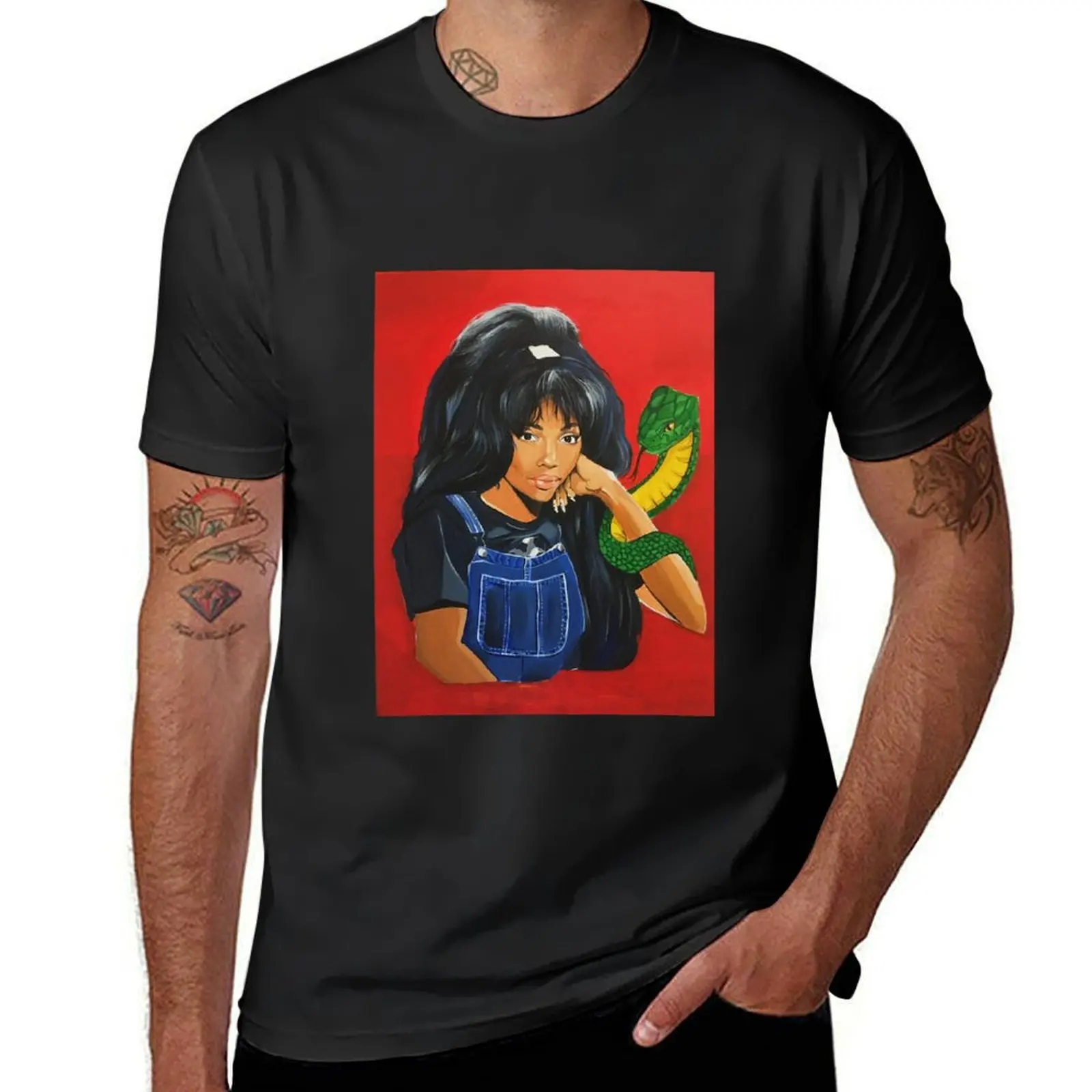 

Sza Painting T-Shirt cotton graphic tees essential t shirt vintage anime shirt anime t shirts mens t shirt