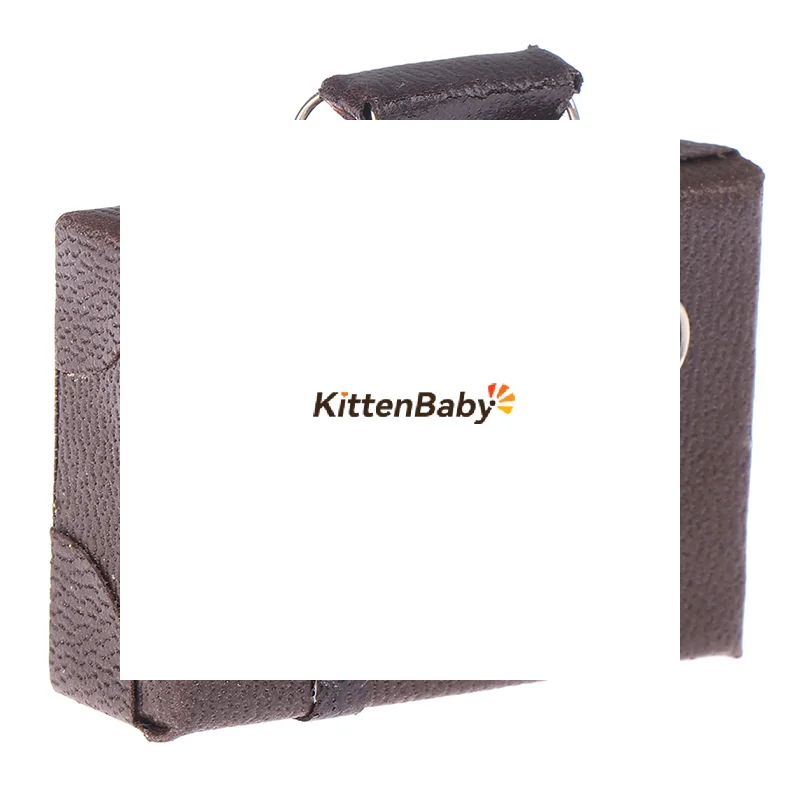 1pcs 1/12 Dollhouse Miniature Vintage Leather Wood Suitcase Mini Doll Luggage Box Pretend Play Furniture Toys Accessories