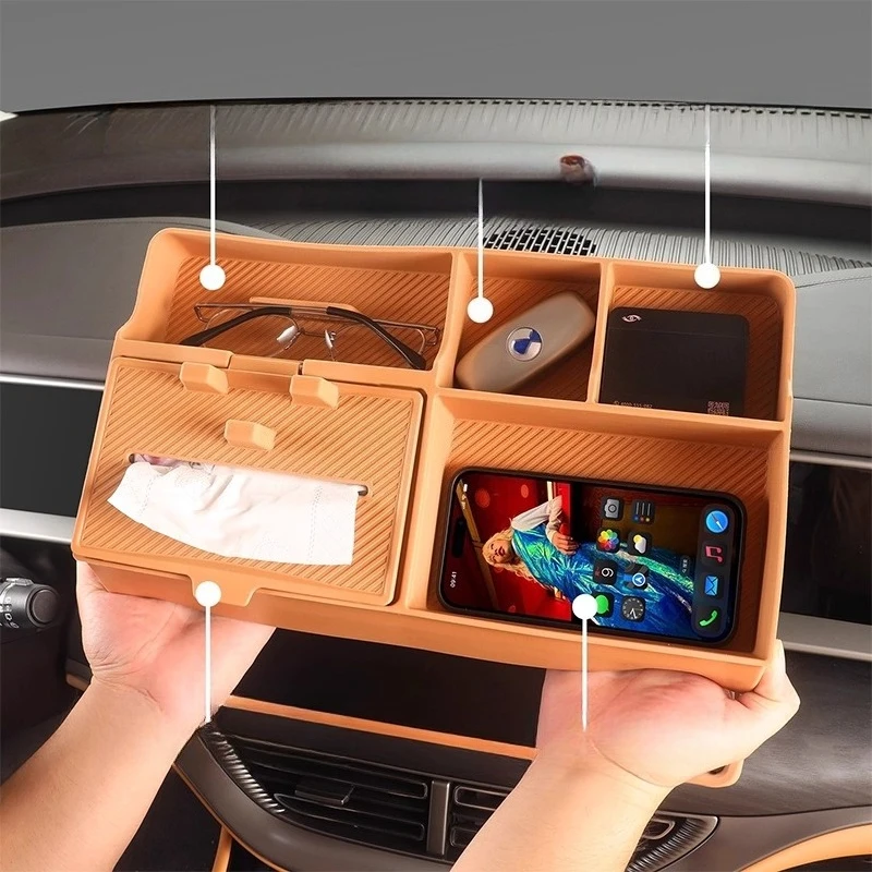 

Silicone Screen Rear ETC For 2022-2025 Denza D9 Storage Box Central Control Car Modification Interior Accessories Storage