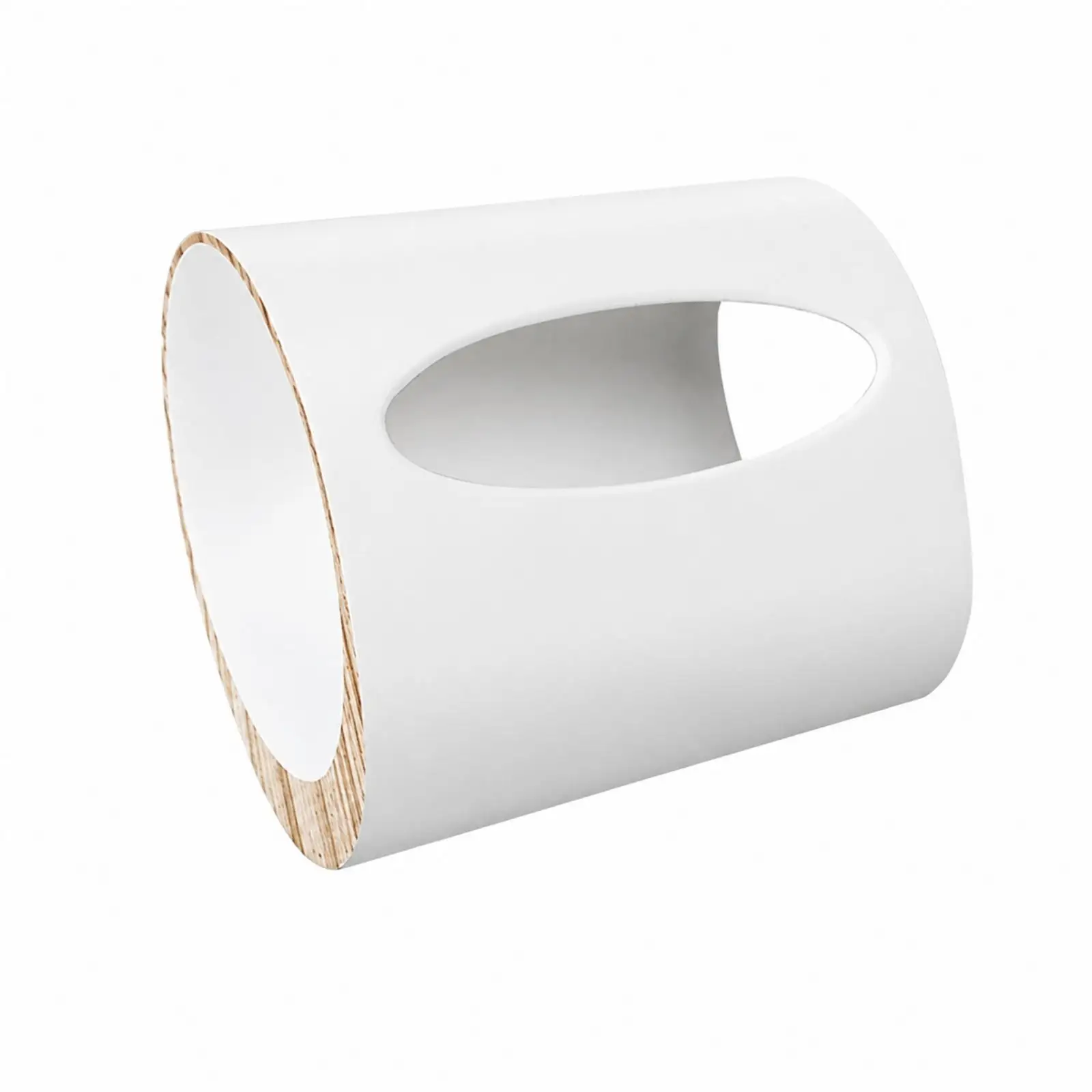 Elegant Oval Tissue Box Container Wide Opening Dispenser for Standard Tissues Home Office Decor