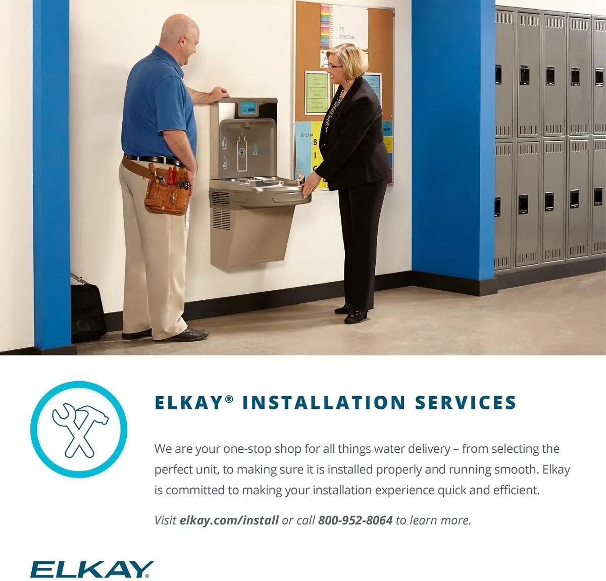 

Elkay LZS8WSLP Enhanced ezH2O Bottle Filling Station & Single ADA Cooler Filtered Refrigerated Light Gray