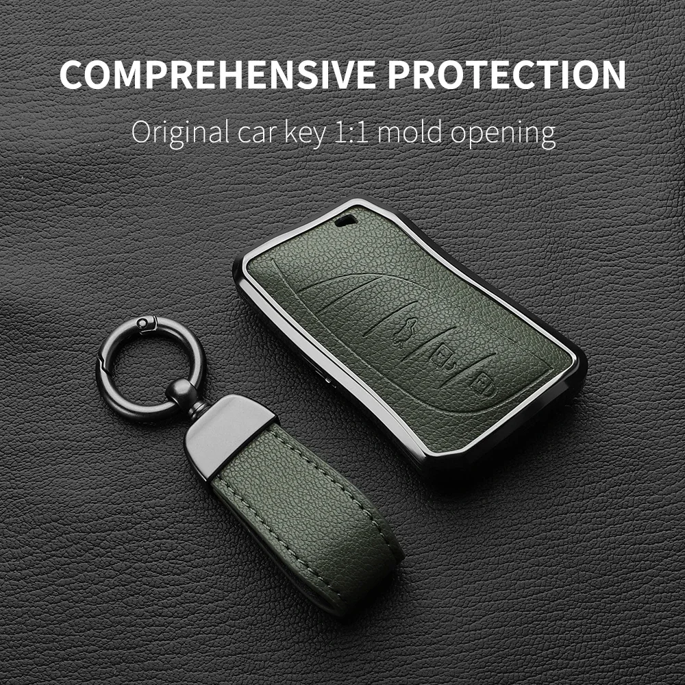 Aluminum Alloy Goatskin Car Key Case Cover For Lexus NX ES UX US RC LX GX IS CT RX 200 250h 350h 400h LS 450h 260h 300h UX 200