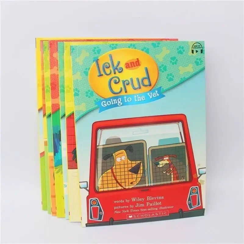 7 قطعة/المجموعة Ick and Crud الأطفال الفصول الهزلية كتاب صور اللون الكرتون وقت النوم قراءة قصة الطفل الاطفال التعليم المبكر #3