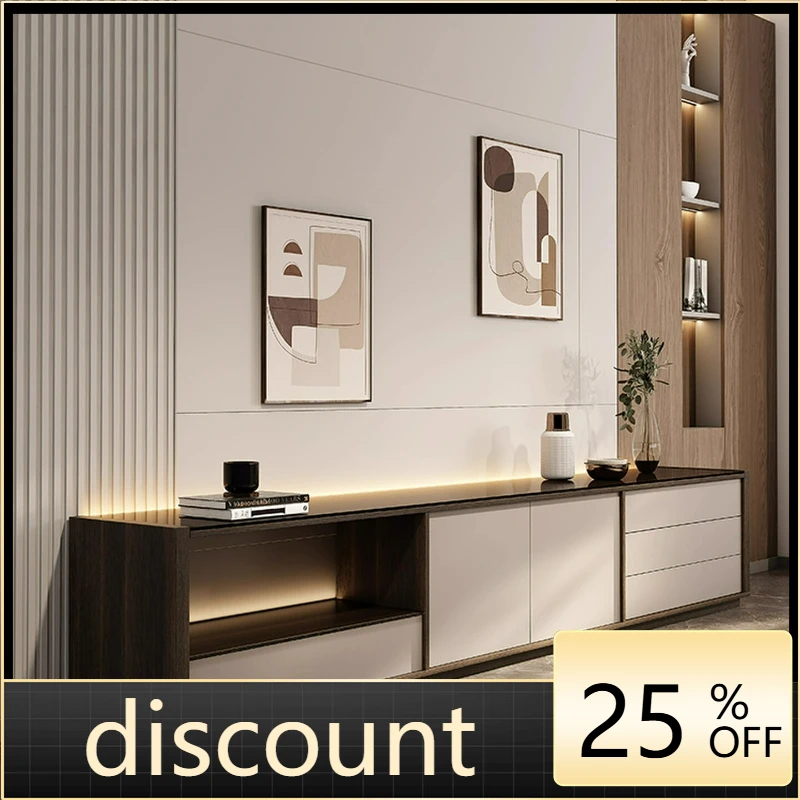 LTT Italian light luxury high-end living room floor-to-ceiling storage and storage integrated cabinet