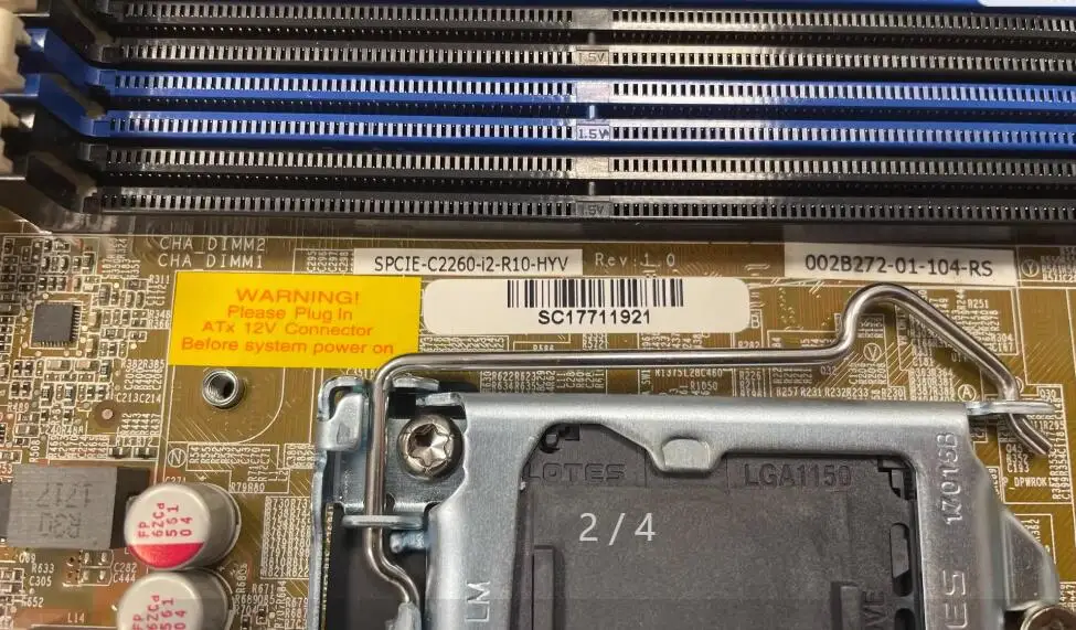 SPCIE-C2260-i2-R10-HYV 100% OK Original Full-size CPU card IPC board PICMG 1.3 SBC with CPU RAM Onboard VGA 2LAN