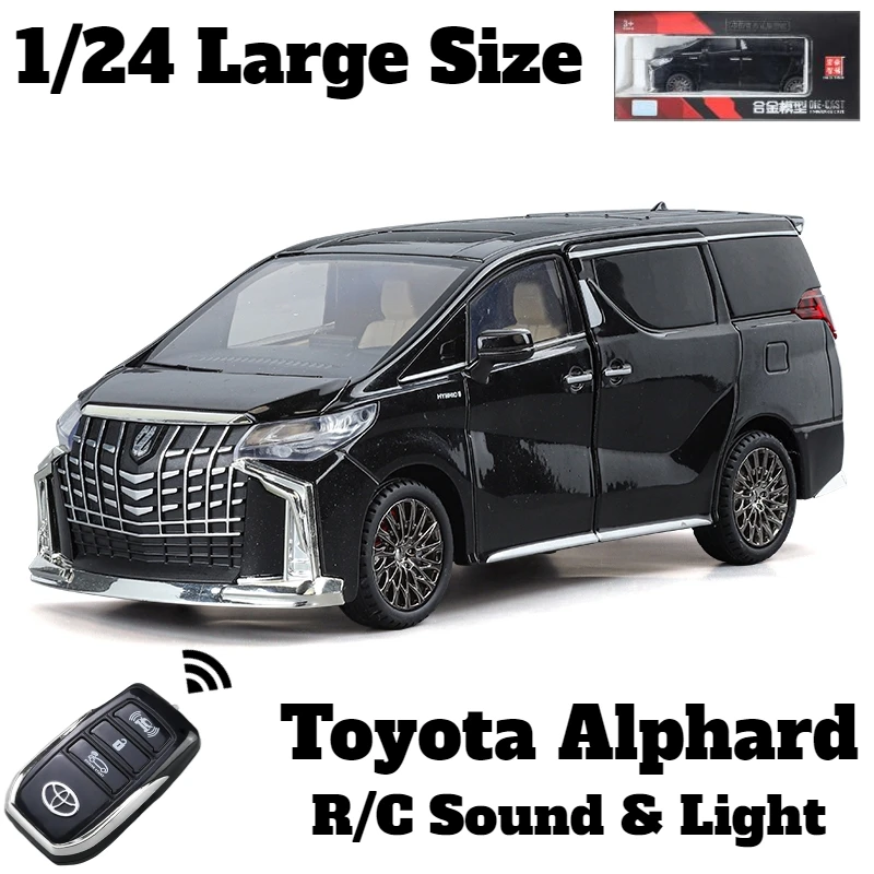 1/24 トヨタ アルファード MPV バン ダイキャストおもちゃの車モデル 