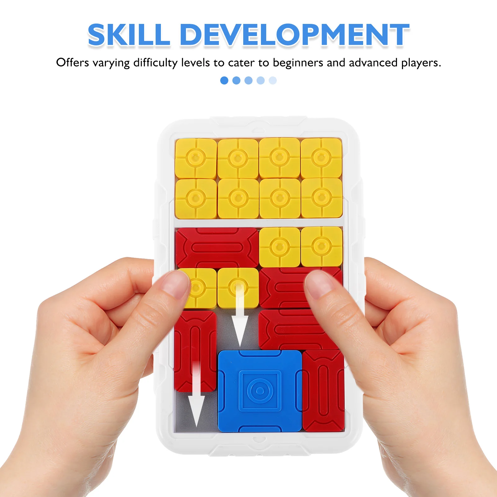 Sliding Puzzle Colorful Board Educational Logic Game Mental Development Brain Teaser Travel Family Entertainment Cognitive