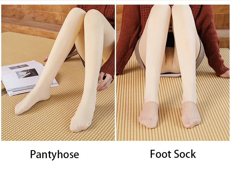 Skin Friendly High Elasticly Tights Soft Non See Through Hosiery Smooth Breathable Thick Stockings Indoor Outdoor Streetwear