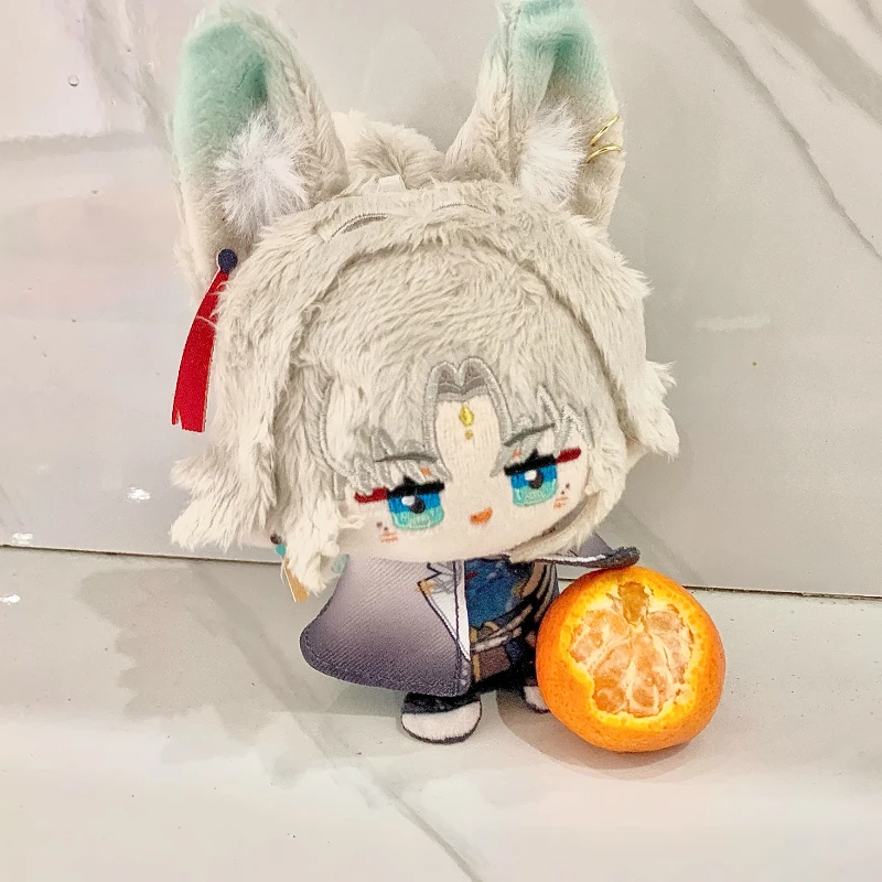 12Cm Anime Game Genshin Impact Feixiao Kawaii Cosplay Dango Pluche Gevulde Pop Sleutelhanger Mini Knuffels Rugzak Hangers Speelgoed Gift