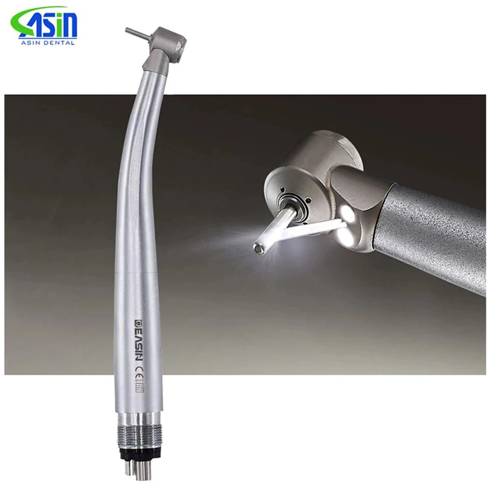 Dental Small Head Double LED Mini Head High Speed Handpiece for Dental Lab Kids Hand Piece Push Button dentistry tools