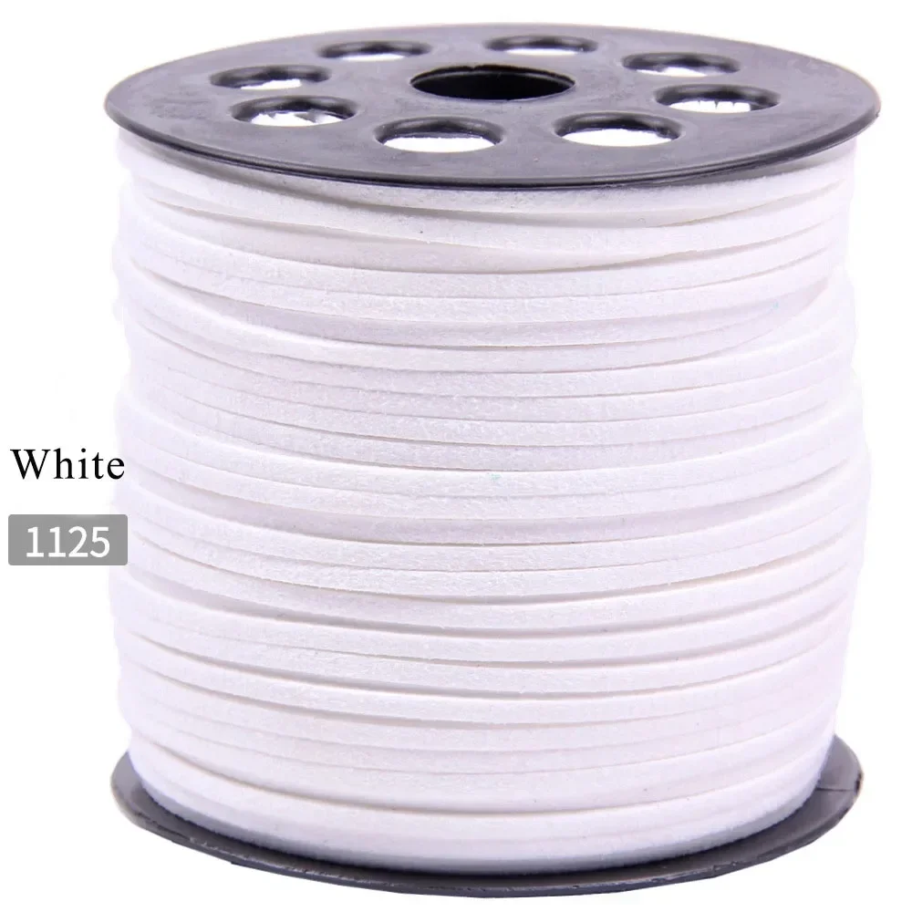 40/80 Meter Meetee 2,8mm Wildleder-Seil Lederschnur Geflochtene Kordel für Halsketten Armbänder DIY Handgemachter Schmuck Dekoration Zubehör