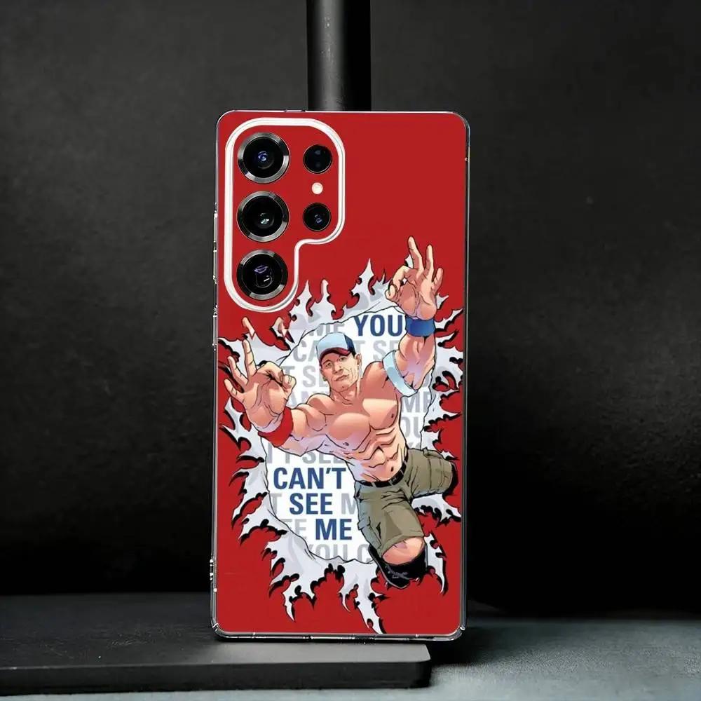 

John wrestler C-Cena Phone Case For Samsung S25,S24,S21,S22,S23,S30,Ultra,S20,Plus,Fe,Note,10,9,5G Transparent Cover