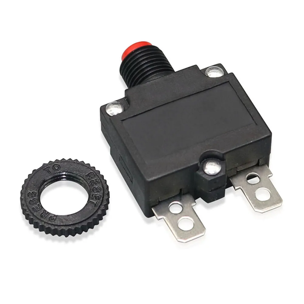 10A Circuit Breaker Overload P/rotector Switch With Cover 125V 250V For Reset Fuse For DIN For Rail Motor Air Compressor