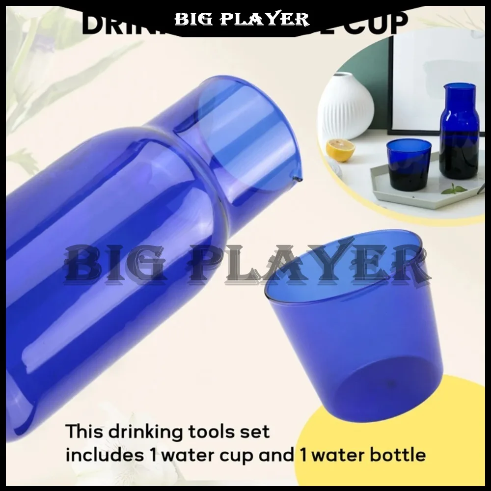 Transparent Heat Resistant Teacup Set - Candy Color Glass Pitcher For Tea Juice Water