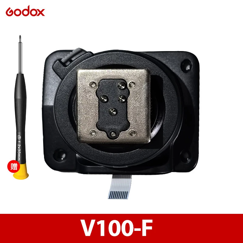 NOWY Uchwyt mocujący do lampy błyskowej Godox V100, mocowanie na gorącą stopkę, tylny wspornik, podstawa, V100-S V100-C V100-N V100N V100F V100O SPEEDLIGHT, część zamienna — zdjęcie produktu 2