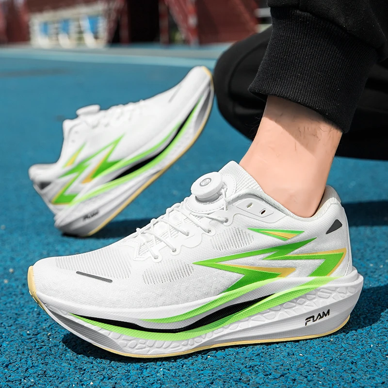 

2025 New Full Palm Carbon Plate Running Shoes for Men and Women's Marathon Racing Shock Absorbing Sports Shoes Training Shoes