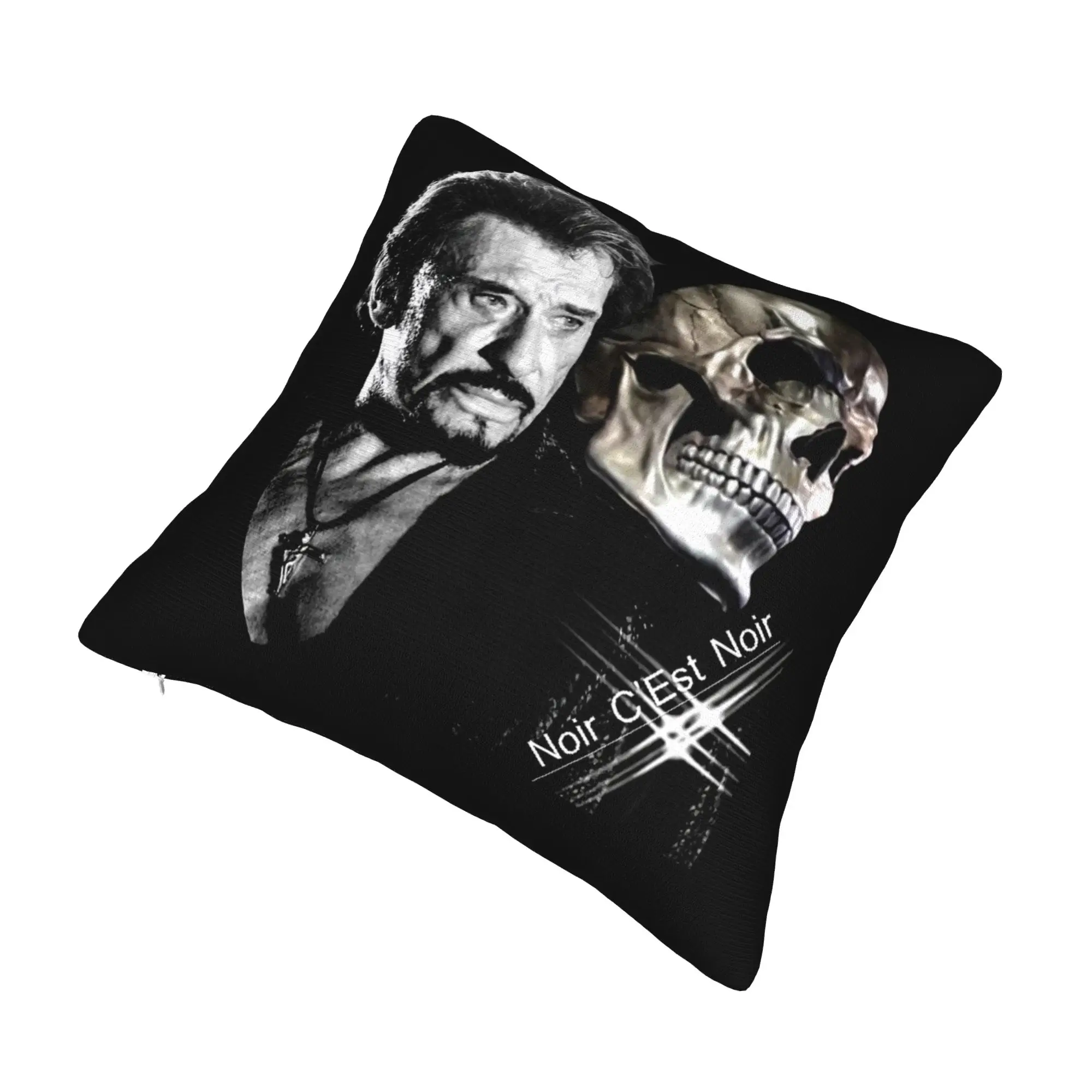Johnny Hallyday Pillow Covers Sofa France Rock Singer Nordic Cushion Cover Soft Pillowcase