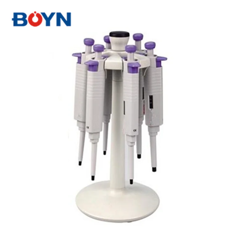 

Laboratory Single&multi-channel Six Pipettes Holders Round Pipette Stand