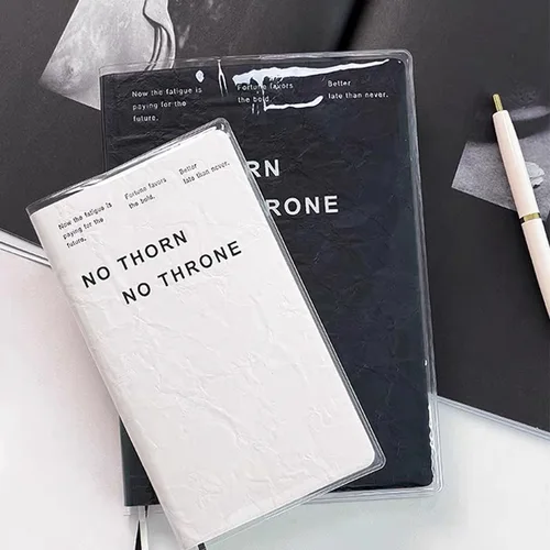 Imagen 2 del producto Estuche de libro transparente de PVC A5 A6, cubierta de protección impermeable para libros, suministros de papelería para escuela, oficina y escuela