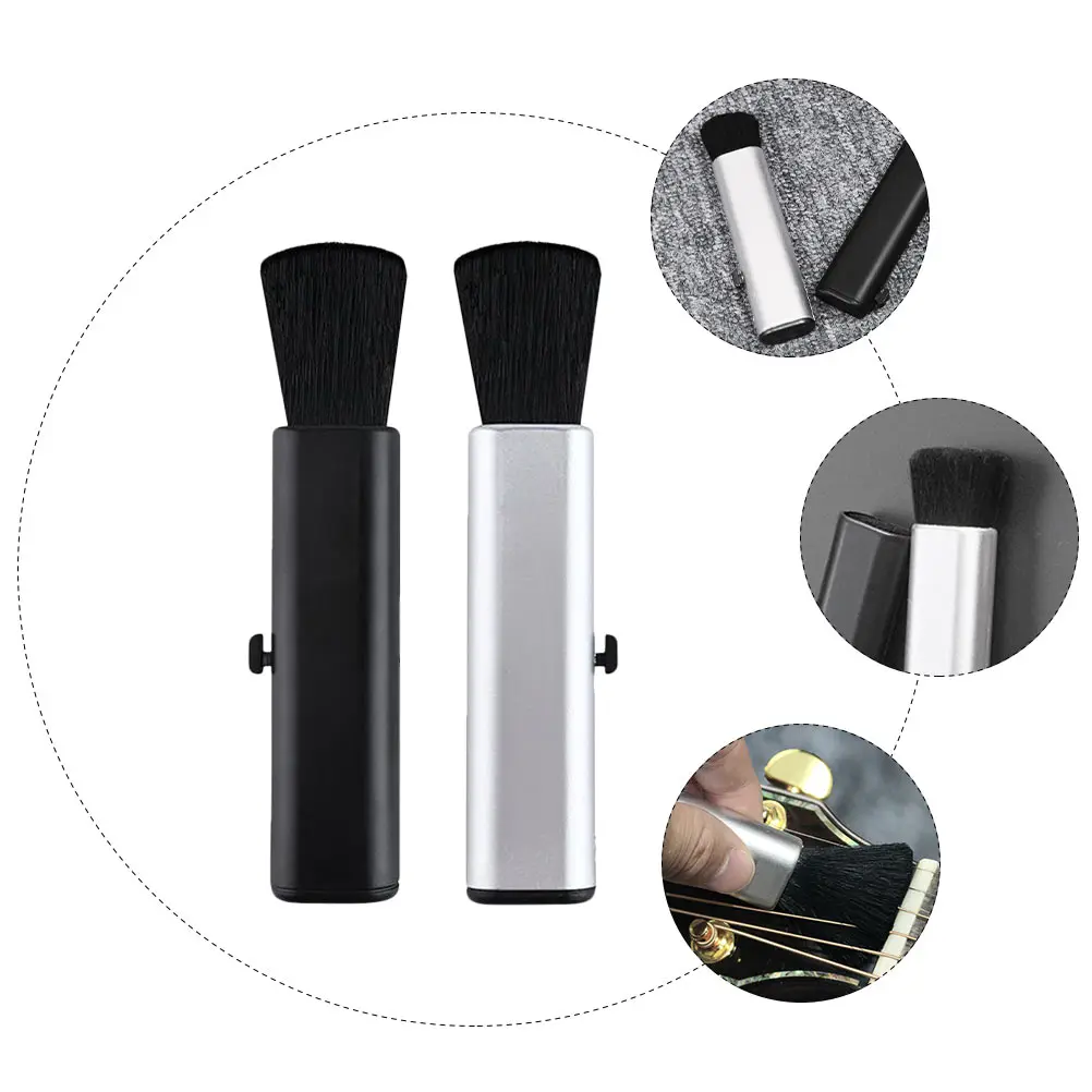 

2 Pcs Cleaning Brush Guitar Fretboard Cleaner Instrument Accessories Dusting Dusters for Extendable Guitars