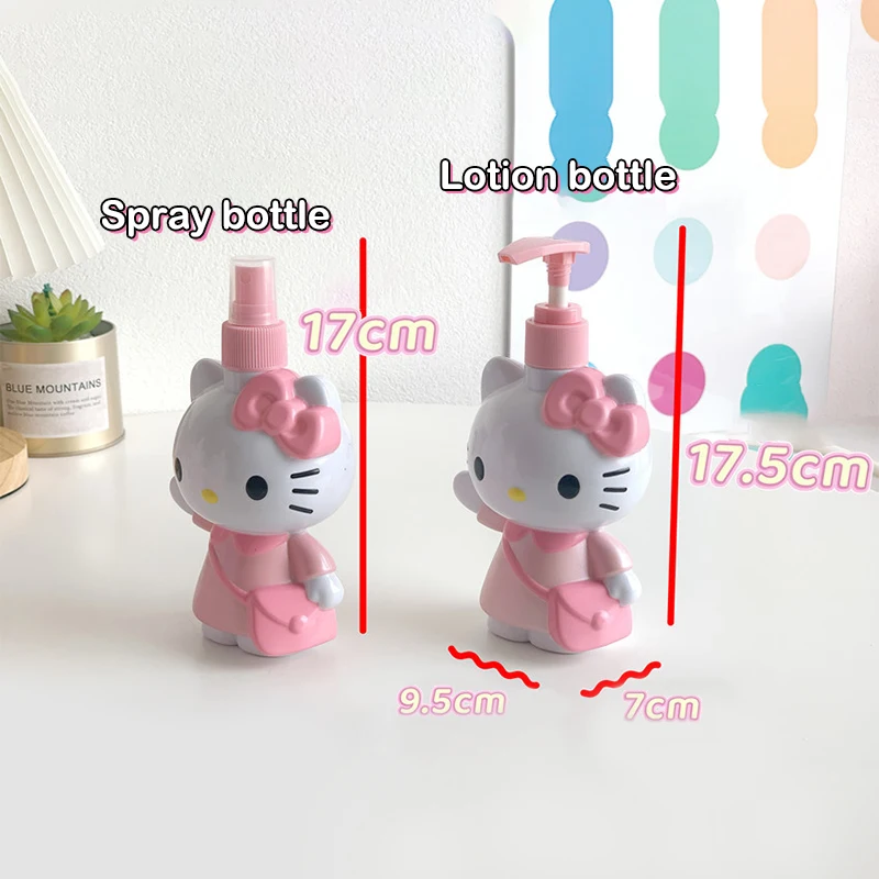 Sanrio KT Katzenflasche Kawaii Hello Kitty große Kapazität Tumbler Flasche Shampoo Flasche für Duschgel Handseife