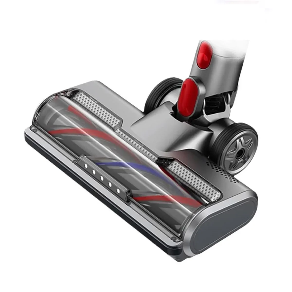 Rollenbürstenkopf mit fünf LED-Leuchten, passend für Dyson V7 V8 V10 V11 V15 Staubsauger für Teppiche, Hartholzböden