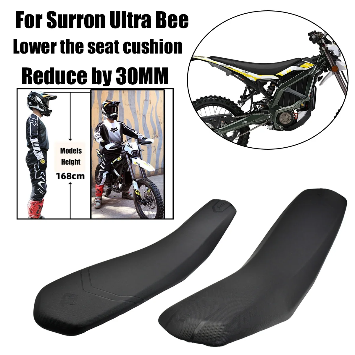 

For Surron Ultra Bee Seat Cushion Reduced or Original Sur Ron Electric Motorcycle Off-Road Vehicle Enduro Dirt Pit Bike