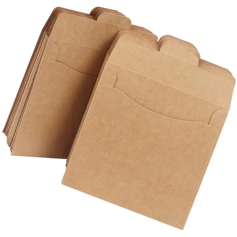 

Multi-function Kraft Kraft Paper Dvd Bags Packing Cardboard Bags Coin Envelopes CD File Pouches