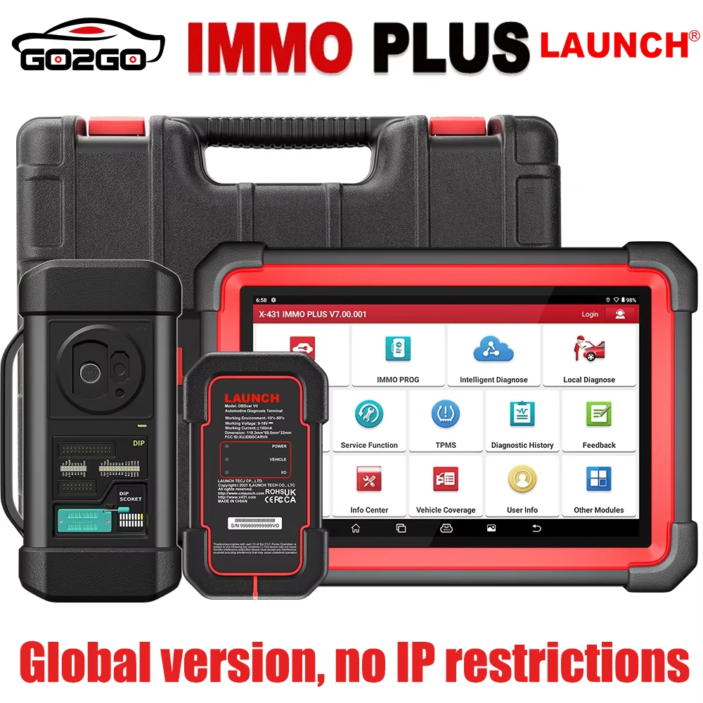 LAUNCH X431 IMMO Plus X-PROG 3 Key Programmer Car OBD2 Diagnostic Tools IMMO Anti-Theft Programming 39 Reset PK immo elite scan