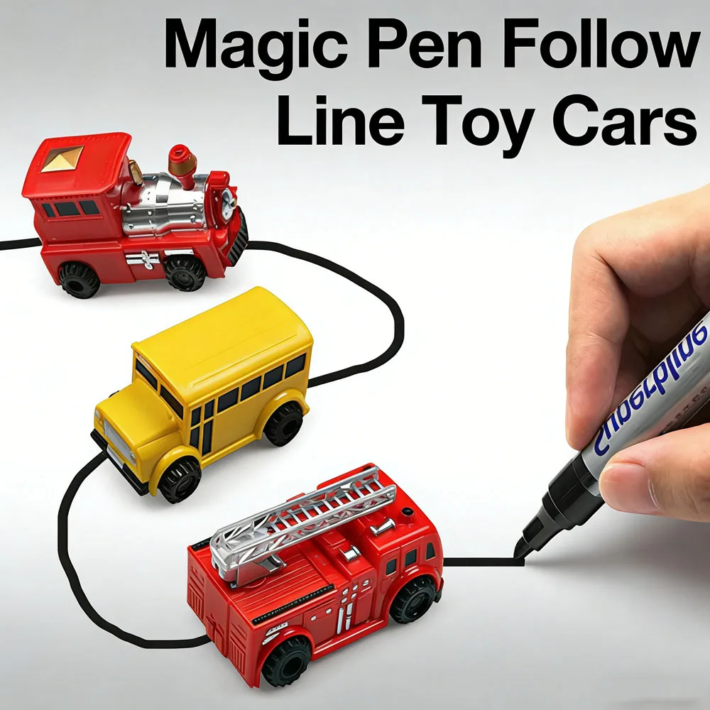 Penna Magica Creativa Fai-da-Te per Seguire Linee, Giocattolo Educativo per Bambini, Regalo di Natale