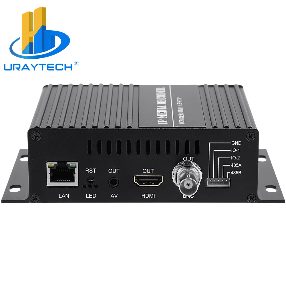 H.265 H.264 4K Video Streaming Decoder IP Camera to HDMI + CVBS AV Output for Decoding SRT HLS M3U8 UDP RTMP RTSP