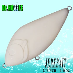 Dr.Holife 5PCS / LOT Sinking Rattles Jerkbait Blanks Bass Lure 7CM 13G Artificial Unpainted VIB Hard Bait For DIY Fishing Lures