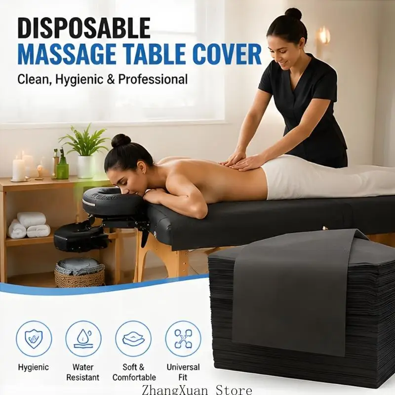 50 Stück Einweg-Massagetischüberdachungen aus ungewebtem Stoff, faltbar, 3 x – Detail 10