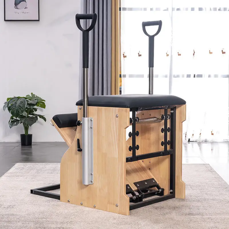 Pilates Reformer Equipment Combo Wunda Wooden Base Pilates Chair for Efficient Workouts and Improved Flexibility