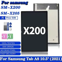 Test Origianl LCD For Samsung  Tab A8 10.5 2021 SM-X200 X205 X205C Lcd Touch Screen Digitizer Sensor Assembly Panel