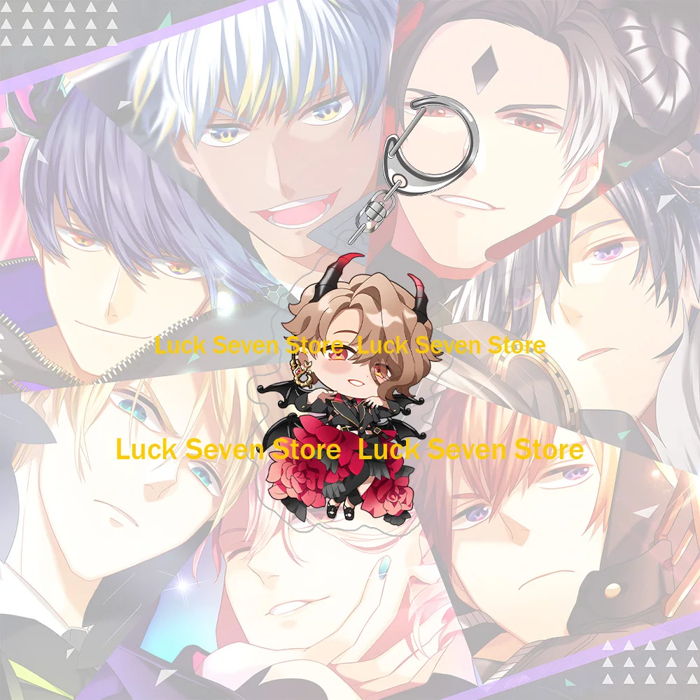 Lucky Seven Anime Peripheral Store Mammon Leviathan Asmodeus Satan Belphegor Lucifer Satan shall we dateSeries Acrylic Keychains