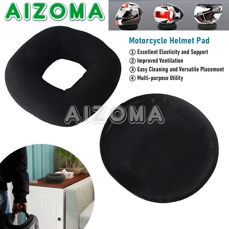 

Multifunction Portable Motorcycle Helmet Stand Helmet Holder Rack Helmet Support Pad Black Universal For Motorbike Dirtbike ATV