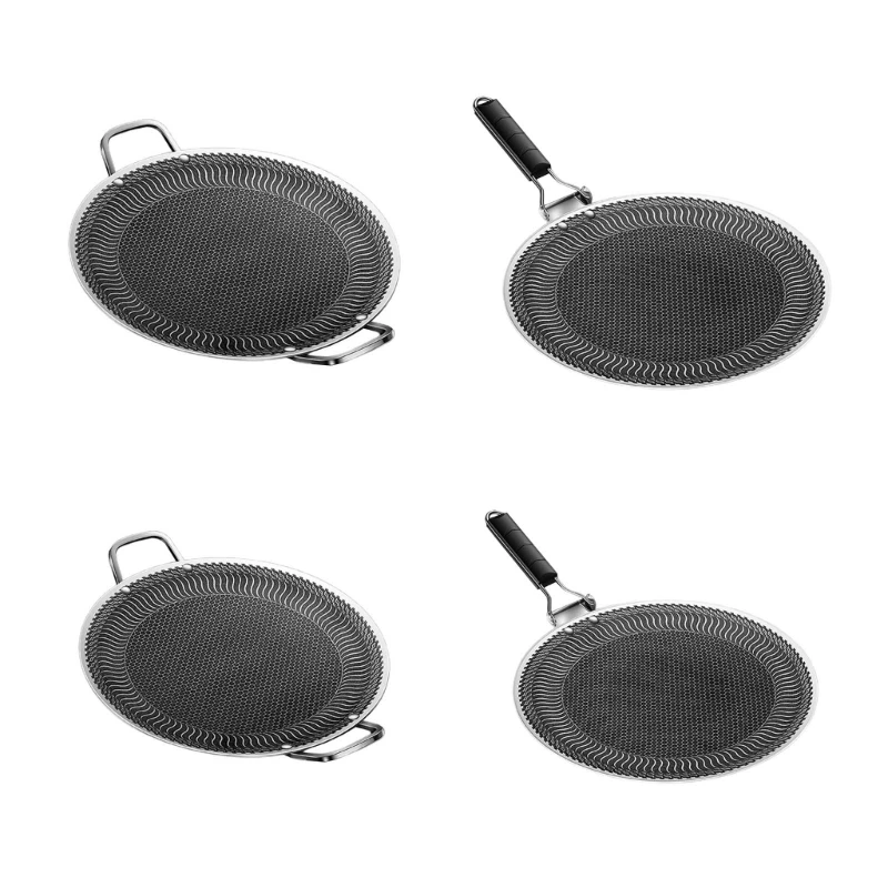 

Round Griddle Pans Stainsless Steels Bakings Pans Outdoor Travel Campings Fryings Pans