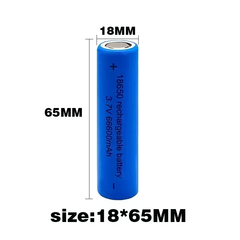 Original 18650 Battery 66600mah 3.7 V 18650 Lithium Rechargeable Battery For Flashlight Batteries Toy/electrical Charging