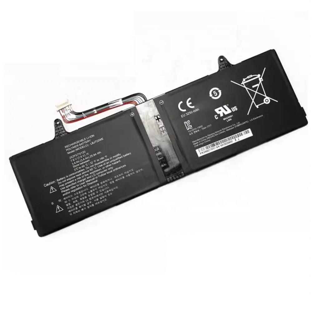 Imagem -03 - Original Genuíno Lbj722we 7.6v 25.84wh Bateria do Portátil para lg Slidepad 15u340 15447777 15ud340-lx3f Novo