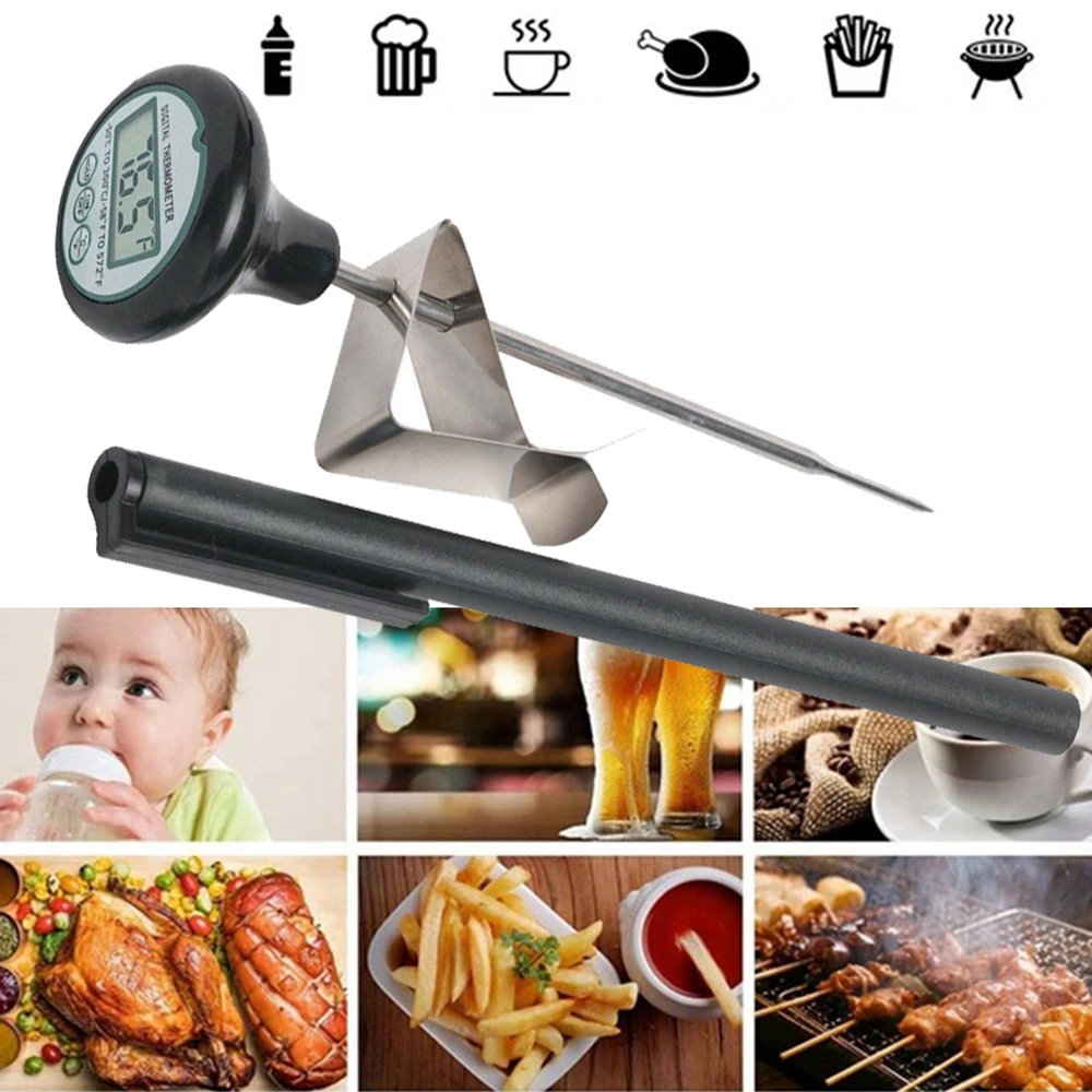 Deep Fry Instant Read BBQ Household Kitchen With Clip Food Thermometer Digital Liquid Candy Meat Thermometers